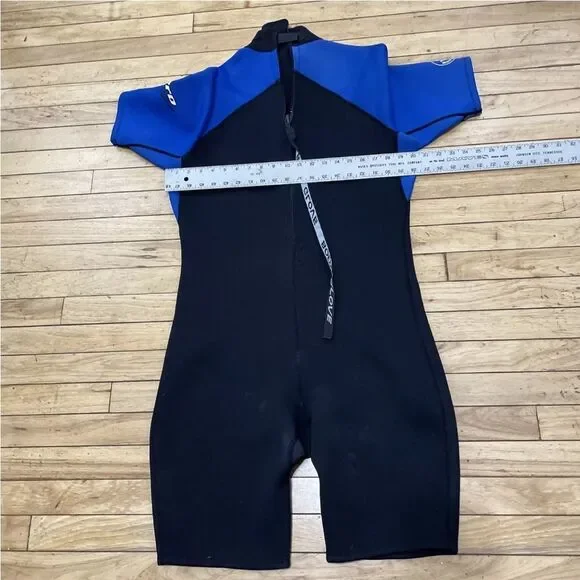 BODY GLOVE Pro Series Wetsuit Mens XXL 2.1 MM Blue Black Short Sleeve 3/4 2XL